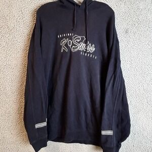 K Swiss Vintage Hoodie 90s Y2K Men's Baggy XL Logo Spell Out Hiphop Rap Tee